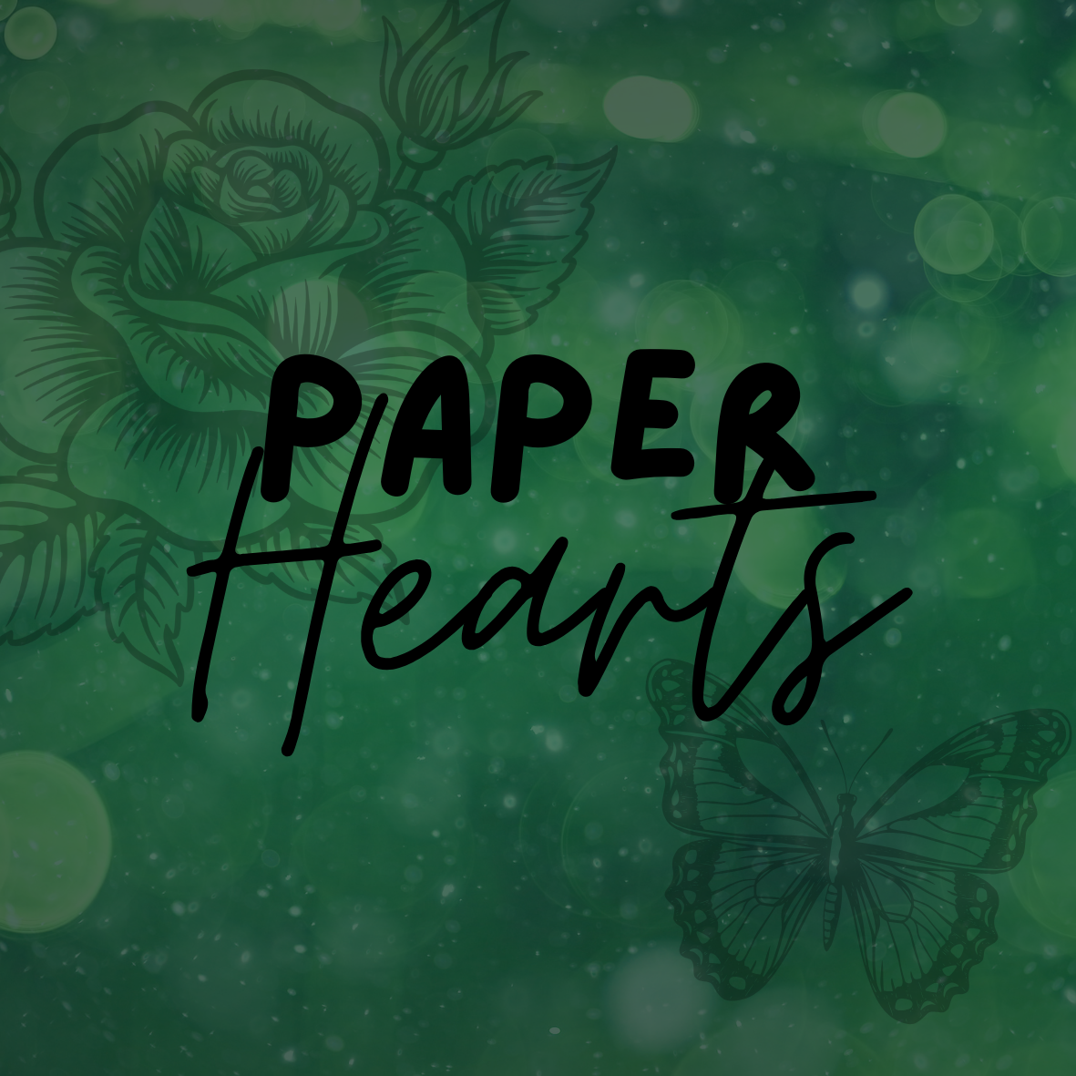 Paper Hearts Die-Cut Sticker