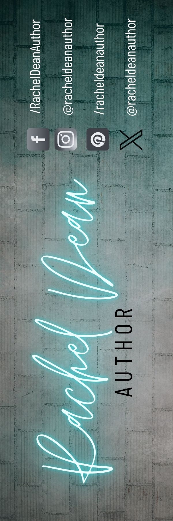 Official Rachel Dean Author Bookmark