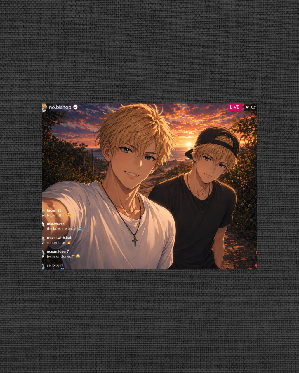 Return to Sea Art Print L (Bishop twins livestream)