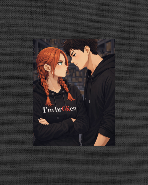 Paper Hearts Art Print S (Stockroom confrontation)