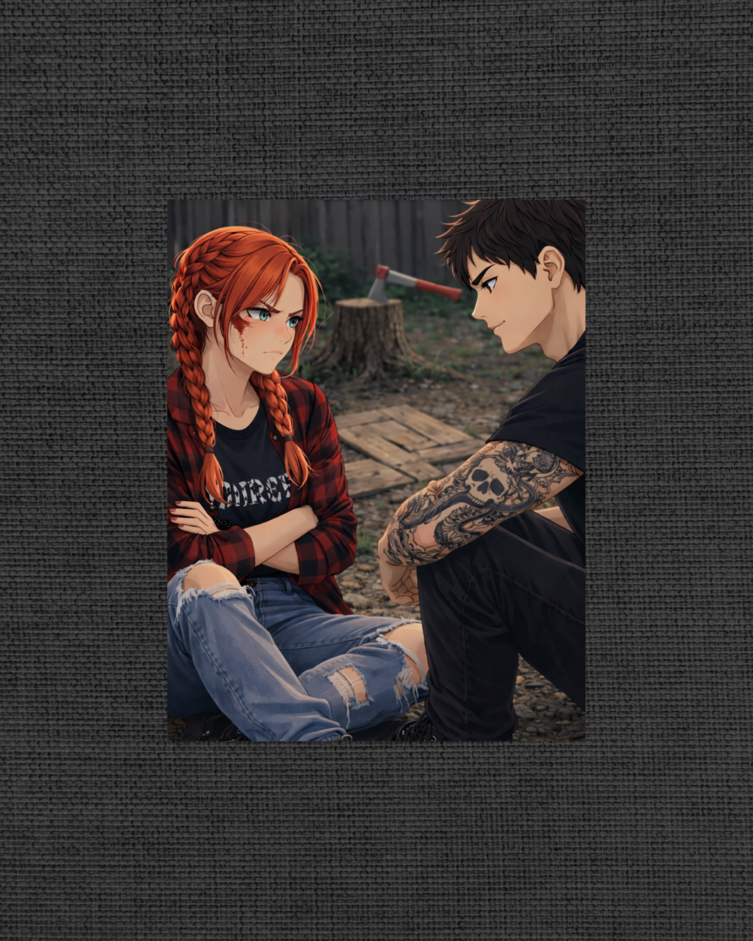 Paper Hearts Art Print B (Backyard breakdown)
