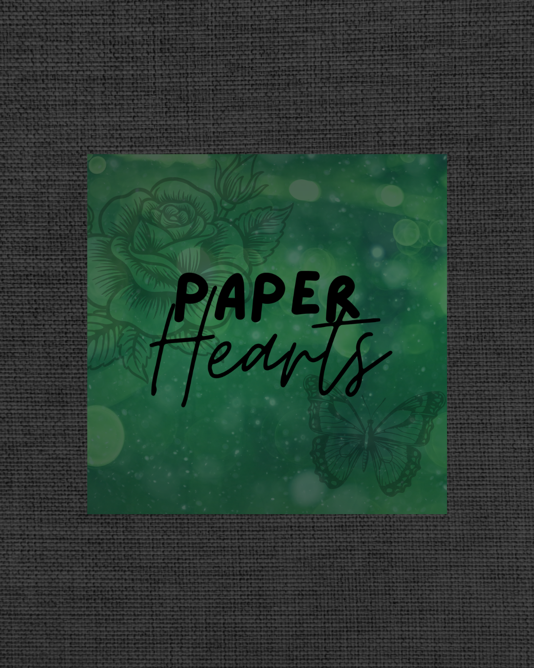 Paper Hearts Die-Cut Sticker